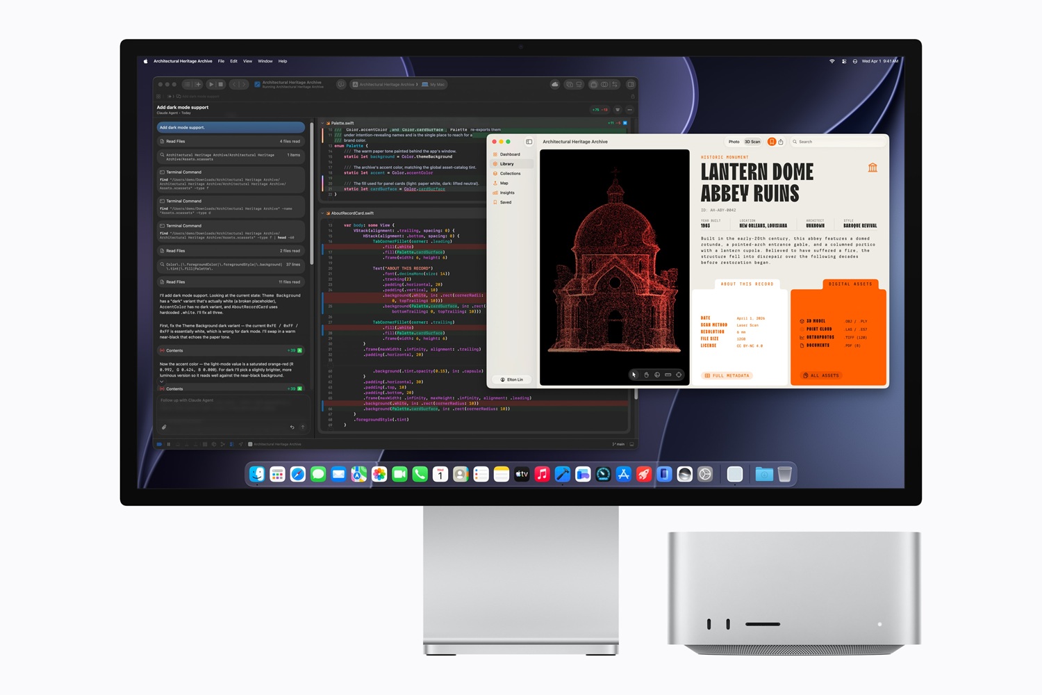 Mac Studio: Xcode e Claude integrados